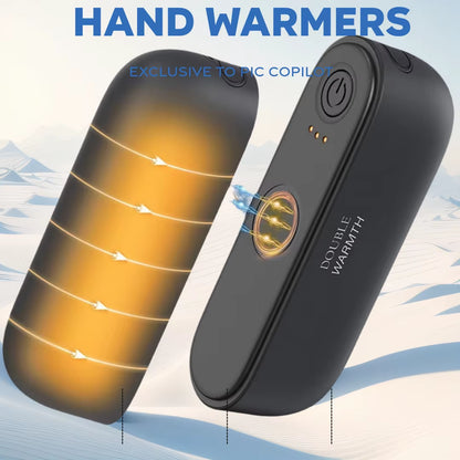 2In1 Magnetic Rechargeable Hand Warmers Electric Portable Handwarmers Long Lastin Safe Heating Warmer Pocketheater Winteroutdoor