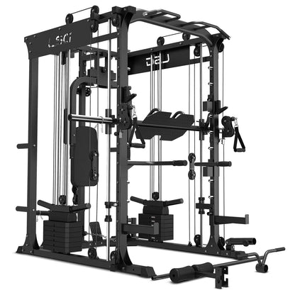 GRK200 10-In-1 Home Gym Station, Power Rack, Smith Machine and Cable Crossover